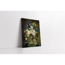 Tablosan Vazoda Çiçekler Kanvas Tablo