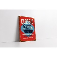 Tablosan Vintage Retro Görsel Kanvas Tablo