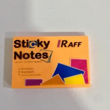 Raff Yapışkanlı Kağıt Küçük Fosforlu Turuncu