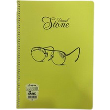 Gültaş 96 Yaprak Kareli Spiralli Defter Sarı