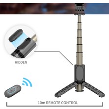 Hongshou Uzaktan Kumandalı 74CM  Bluetooth Tripod  Siyah (Yurt Dışından)