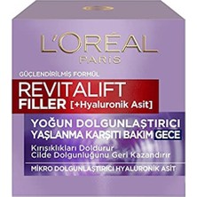 L'Oréal Paris Loreal Paris L'oréal Paris Revitalift Filler Yoğun Dolgunlaştırıcı  Gece Kremi 50 ml - H