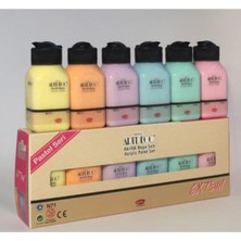 Akrilik Boya Seti 6 Renk x 75 Ml. Pastel Renkler
