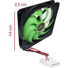 Platoon 14 cm Kasa Fanı 14 cm Molex Fan 14 cm Sessiz Fan