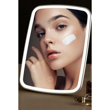 Asfal Masaüstü Dokunmatik Ekranlı Makyaj Aynası LED Işıklı Make Up Mirror