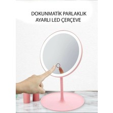 Asfal Masaüstü Dokunmatik Ekranlı Makyaj Aynası LED Işıklı Make Up Mirror