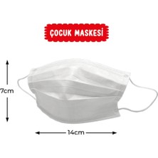3nnn Beyaz Cerrahi Çocuk Maske 50 Adet