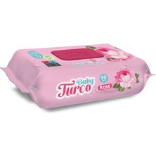 Baby Turco Gül Kokulu Islak Mendil 24 x 90'lı