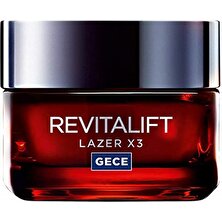 Loreal Paris L'oréal Paris Revitalift Lazer X3 Yoğun Yaşlanma Karşıtı Gece Bakım Kremi, 50 ml