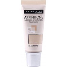 Maybelline New York Affinitone Fondöten, 03 Light Sandbeige, 30 mlFondöten