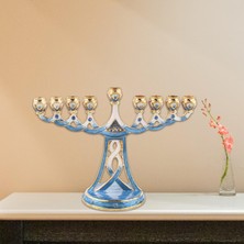 Dolity Hanuka Menorah Mücevherli Aksan ile Bejeweled Şamdanlar Mumluk Yeşil (Yurt Dışından)