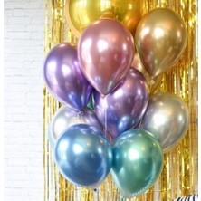 Balonevi Krom Metalik Balon (10 Adet)