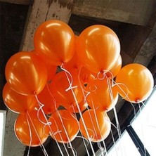 Balonevi Balon Metalik Turuncu (10 Adet)