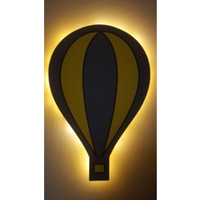 Işıklı Toplar Dükkanı Dekoratif Ahşap Çocuk Odası Ledli Gece Lambası