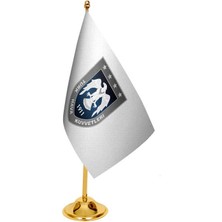 Satürn Design Masaüstü Hava Kuvvetleri Bayrağı + Pirinç Direk Masa Bayrak Seti