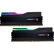 G.Skill Trident Z5 Rgb Siyah Ddr5 5600MHZ CL36 32GB (2X16GB) Dual (36-36-36-76) 1.2V (F5-5600U3636C16GX2-TZ5RK) Ram