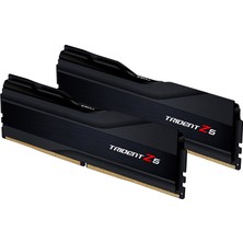 G.Skill Trident Z5 Siyah Ddr5 6000MHZ CL36 32GB (2X16GB) Dual (36-36-36-76) 1.3V (F5-6000U3636E16GX2-TZ5K) Ram