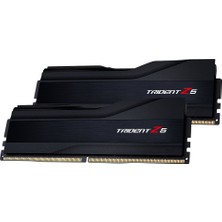 G.Skill Trident Z5 Siyah Ddr5 6000MHZ CL36 32GB (2X16GB) Dual (36-36-36-76) 1.3V (F5-6000U3636E16GX2-TZ5K) Ram