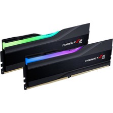 G.Skill Trident Z5 Rgb Siyah Ddr5 6000MHZ CL36 32GB (2X16GB) Dual (36-36-36-76) 1.3V (F5-6000U3636E16GX2-TZ5RK) Ram