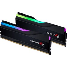 G.Skill Trident Z5 Rgb Siyah Ddr5 6000MHZ CL36 32GB (2X16GB) Dual (36-36-36-76) 1.3V (F5-6000U3636E16GX2-TZ5RK) Ram