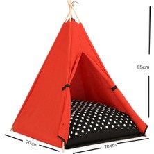 Teepee House Köpek Çadırı 70 x 70 x 85 cm