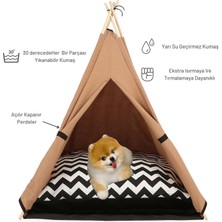 Teepee House Köpek Çadırı 70 x 70 x 85 cm