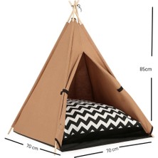 Teepee House Köpek Çadırı 70 x 70 x 85 cm