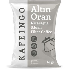 Kafeingo Altın Oran Filtre Kahve - Nicaragua S. Juan 64 gr