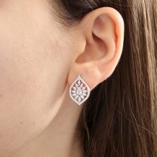 Mia Vento Effective Diamond Markiz Rüyası Gümüş Küpe