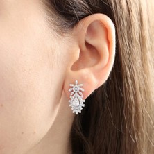 Mia Vento Effective Diamond Bereket Damlası Işıltılı Gümüş Küpe