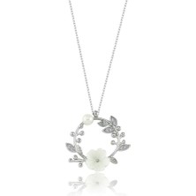 Mia Vento Manolya Çiçeği Tomurcuğu Flowers Gümüş Kolye