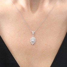 Mia Vento Pırlanta Montür Baget Masalı Sadelik Mührü Gümüş Kolye