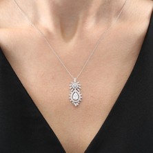 Mia Vento Effective Diamond Bereket Damlası Işıltılı Gümüş Kolye