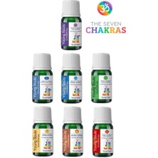 Young Souls Aromatherapy 7 Chakra Essential Oil Blend 7 Çakra Uçucu Yağ Karışımı Seti 70 ml