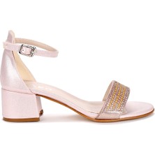 Kiko Kids Kiko 761 Vakko Günlük Kız Çocuk 3 cm Topuk Sandalet Ayakkabı Pudra
