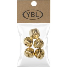 Yabalı Altın Renkli Amigurumi Çan 5'li Paket