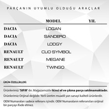 Alpha Auto Part Renault Clio Symbol, Dacia Logan Için Bagaj Kilit Karşılığı