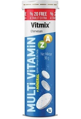 Vitmix Multi Vitamin 24 Efervesan Tablet 96 gr 2 Kutu