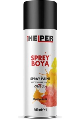 Helper Ral 9005 - Parlak Siyah - Modifiye Akrilik Sprey Boya / 400 ml