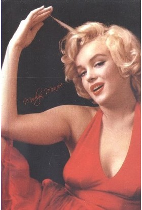 Floria Marilyn Monroe Kırmızı A6 Sert Kapak Ciltli Defter