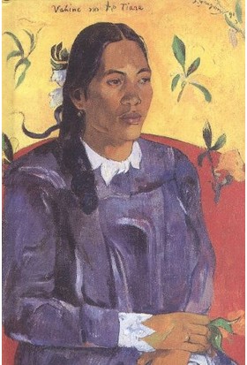Floria Paul Gauguin Woman With A Flower A6 Sert Kapak Ciltli Defter