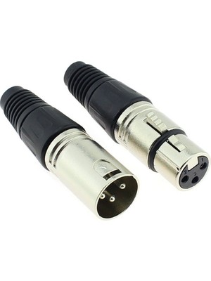 Violet Xlr Erkek - Xlr Dişi Könnektör Seti