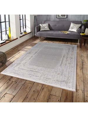 Bambu Halı 2839 Gri 200 x 290   cm (6 M2) Modern Halı