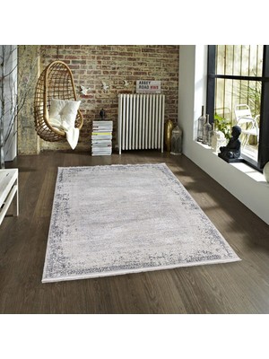 Bambu Stil Halı 2391 Gri 200 x 290   cm (6 M2) Modern Halı