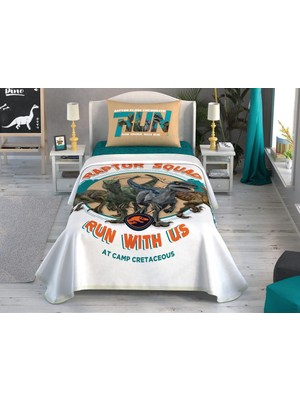 Taç Lisanslı Tek Kişilik Pike Takımı Jurrasic World