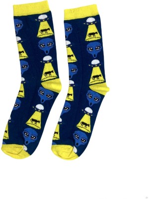 Black Arden Socks Tek Çift Eğlenceli Çorap 36-41 Numara T-0190