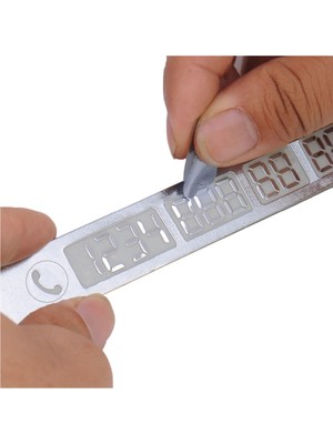 Lagom Araç Içi Fosforlu Numaratör Telefon Numarası Kartı ( 2 Adet )