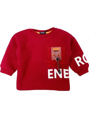 Tuffy Energy Bebek Sweatshirt Kırmızı