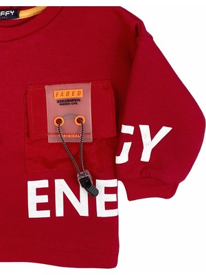 Tuffy Energy Bebek Sweatshirt Kırmızı