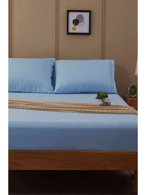 Zambak Tekstil  Çift Kişilik Lastikli Çarşaf Seti  Pamuklu